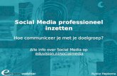 Social media webinar voor Universiteit Twente