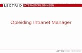 Lectric opleiding Intranet Manager dag 5