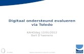 Digitaal ondersteund evalueren via Toledo