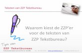 Waarom kiest de ZZP'er voor de teksten van ZZP Tekstbureau?