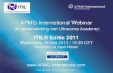 ITIL® Editie 2011 - APMG-International Webinar
