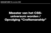 Meester van het CSS universum worden + Opvolging â€œCraftsmanshipâ€‌