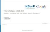 KBenP Search en Webservices. Even voorstellen Search we gebruiken het elke dag Google Enterprise Vragen Agenda.