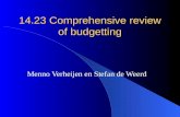 14.23 Comprehensive review of budgetting Menno Verheijen en Stefan de Weerd