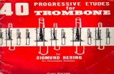 Trombone Metodo - Sigmund Hering - 40 Progressive Trombone Etudes