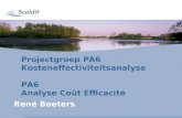 Projectgroep PA6 Kosteneffectiviteitsanalyse PA6 Analyse Coût Efficacité René Boeters.