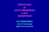 Pr S Christin-Maitre Service d Endocrinologie Hôpital Saint-Antoine, Paris SEMIOLOGIE du CYCLE MENSTRUEL et de la MENOPAUSE.