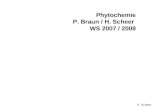 H. Scheer Phytochemie P. Braun / H. Scheer WS 2007 / 2008.