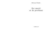 Mircea Eliade Le sacré et le profane  1987