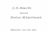 [Free Scores.com] Reinier Van Der Wal Bach Voor Solo Klarinet 9841