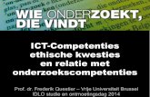 ICT-Competenties ethische kwesties en relatie met onderzoekscompetenties