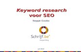Keyword research voor SEO