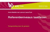 Referentieniveaus taallezen terugvertaling naar groepen 22 maart 2011
