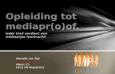 Opleiding tot mediapr(o)of voorlichting  IPON 2012
