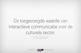 Presentatie online trends voor Cultuurpromotie Utrecht