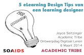 5 eLearning Tips van een Learning Designer #dlw2014