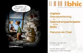Digitale dienstverlening en gebruikersparticipatie op het BHIC: forums en chat