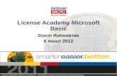 License Academy Microsoft Basic 6 maart 2012