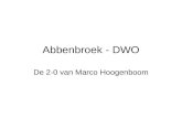 De 2-0 bij Abbenbroek - DWO