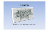 Hoveniersbedrijf Alexander Westland;  bedrijfsbrochure