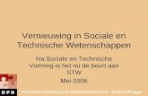 Vernieuwing in Sociale en Technische Wetenschappen Na Sociale en Technische Vorming is het nu de beurt aan STW Mei 2006.