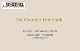 De Gouden Driehoek Doorn – 23 januari 2013 Jaap van Petegem jaap@petegem.nl.