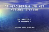 DE VEROUDERING VAN HET VISUEEL SYSTEEM DR LARMINIER F DR VANVERRE H SYMPOSIUM AMABEL 16.03.2013.