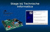Stage bij Technische Informatica. 2 Inleiding  Bedrijf  Opdracht  Aanpak  Verloop.