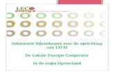 6 Informatie bijeenkomst over de oprichting van LECO De Lokale Energie Coöperatie In de regio Opsterland.