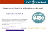 Demonstratie Feel the ViBe (Violence Beaten)   Feel the ViBe is een project van het UMC St Radboud, Afdeling Eerstelijnsgeneeskunde,