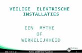 VEILIGE ELEKTRISCHE INSTALLATIES EEN MYTHE OF WERKELIJKHEID 12013 / 04 / 22PreBes & PCBA West-Vlaanderen.