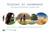 Groeien in rendement VAB regiobijeenkomsten oktober 2012 Jelle Zijlstra, Wageningen UR Livestock Research.
