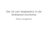 De rol van bioplastics in de biobased economy Remy Jongboom