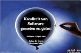Copyright © 2003 ps_testware - Johan De Greve Kwaliteit van Software gemeten en getest Affligem, 23 April 2003 Johan De Greve Pierrette Cober