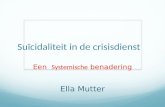 Suïcidaliteit in de crisisdienst Een Systemische benadering Ella Mutter.