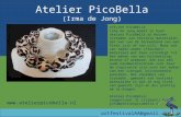 ATELIER PICOBELLA Irma de Jong maakt in haar atelier PicoBella in Huizen sieraden van textiele materialen. Dat kan van de binnenband van een fiets zijn.