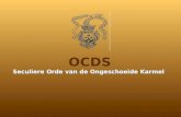 Seculiere Orde van de Ongeschoeide Karmel OCDS. In de stilte van de Karmel.