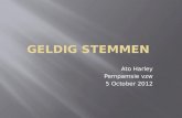 Ato Harley Pempamsie vzw 5 October 2012.  Het is mijn eerste keer dat ik ga stemmen  Alleen Belgen mogen stemmen in de provincieraads- en gemeenteraadsverkiezingen.