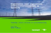 Organisatie voor ongestoorde elektriciteitslevering op spanning Themadag: Vitale sectoren in Crisisbeheersing Gerard Maas TenneT TSO BV Arnhem 7 september.
