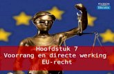 Hoofdstuk 7 Voorrang en directe werking EU-recht.