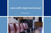 Ga naar >  Wegwijzer. 2 HOMEPAGE gemeenteraad Delft.