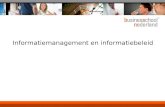 Informatiemanagement en informatiebeleid. Even voorstellen Remko van der Pols Nieuw Thelifecyclecompany. Markt: informatie-intensieve organisaties Thema’s: