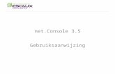 The net.Console User Manual net.Console 3.5 Gebruiksaanwijzing.