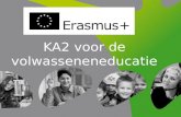 KA2 voor de volwasseneneducatie. Strategische partnerschappen (KA2) • Van eenvoudige kleine samenwerking tot grootschalige projecten om innovatieve middelen.