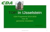 TOP in IJsselstein CDA Programma 2014-2018 voor de gemeente IJsselstein 4 december 2013 1CDA IJsselstein.