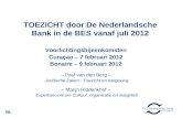 TOEZICHT door De Nederlandsche Bank in de BES vanaf juli 2012 Voorlichtingsbijeenkomsten Curaçao – 7 februari 2012 Bonaire – 9 februari 2012 – Paul van.