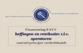 Financiering FAVV heffingen en retributies t.l.v. operatoren voorstel principes verdeelsleutels.