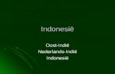Indonesië Oost-IndiëNederlands-IndiëIndonesië. Indonesië  13.000 eilanden en vijftig keer zo groot als Nederland  Vele volkeren en talen  Rijk aan.