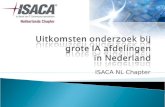 ISACA NL Chapter. 1. Opzet onderzoek 2. Resultaten onderzoek 3. ISACA’s Top 5; de meest opmerkelijke uitkomsten 4. Discussie & vervolg.