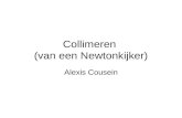 Collimeren (van een Newtonkijker) Alexis Cousein.